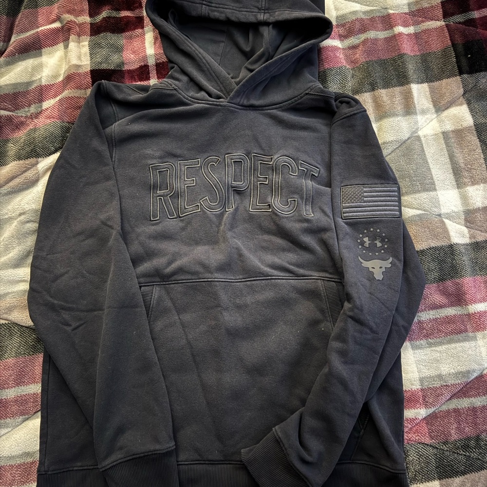 Under Armour Black 'RESPECT' Pullover Hoodie